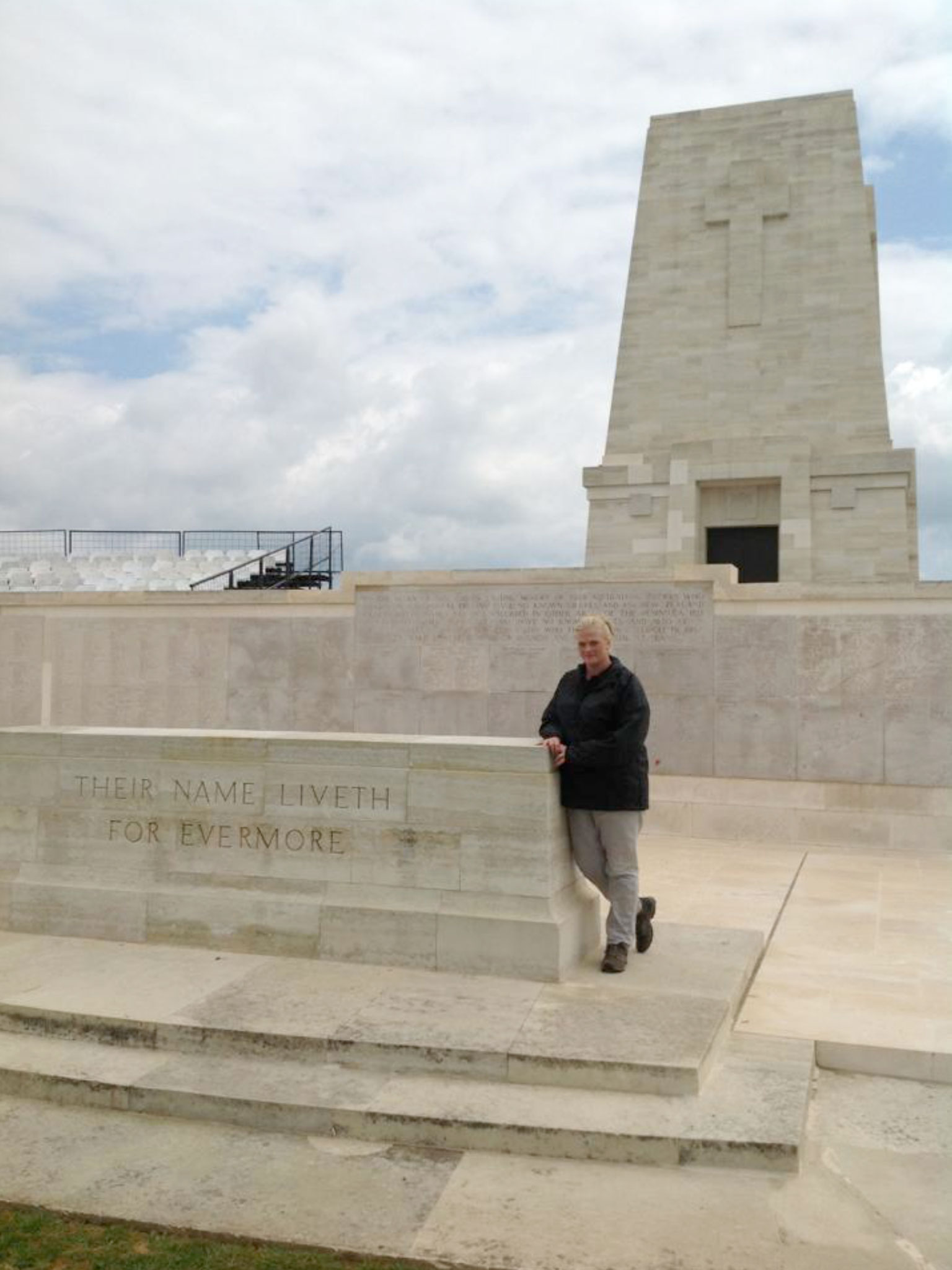 Chantelle Graham at the Lone Pine Anzac Centenary Commemoration site