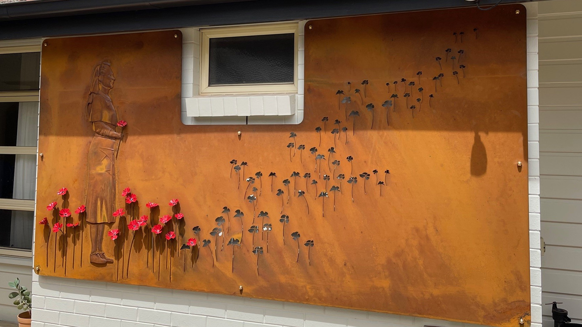 Mental courtyard installation at RSL