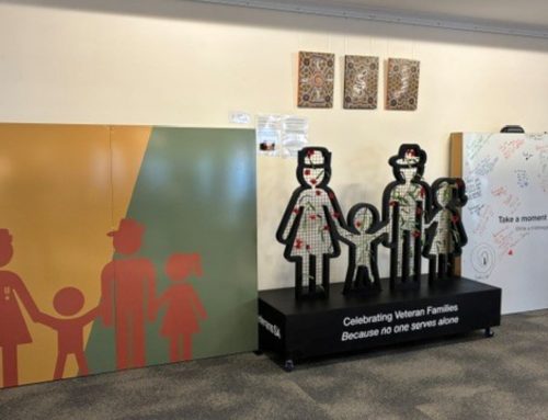 Veteran families take centre stage in travelling installation
